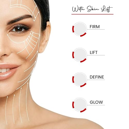 Miniatura 7 de Levanta gotas de recuperación para reducir las líneas finas y las arrugas, eficaz en cuello, mandíbula, barbilla, frente y líneas de sonrisa, todo