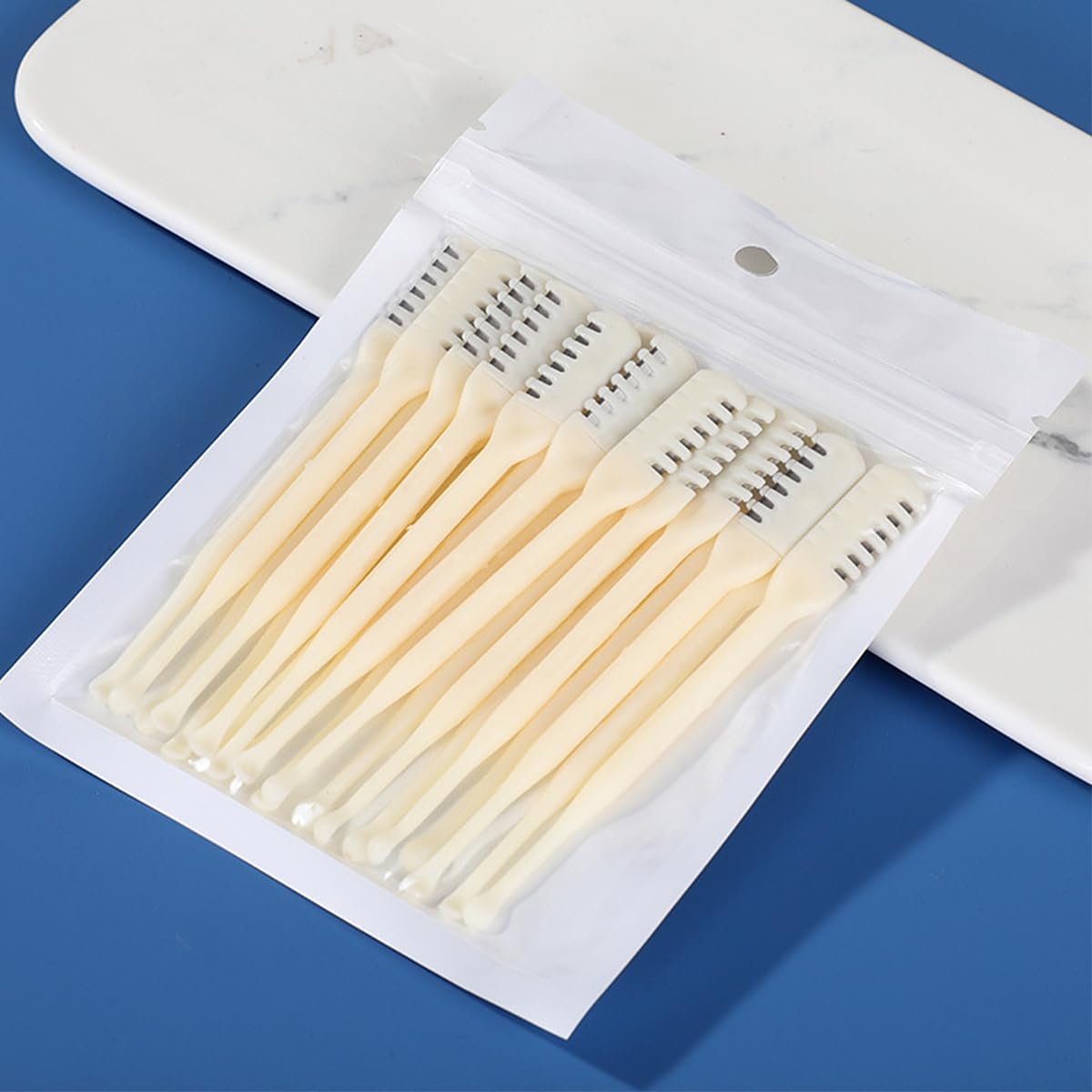 20 Pieces Double Headed Nose Ear Hair Trimmer Set Hair Remover Tool Trimmer for Men Women Beige