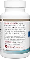 Vista 3 de Wellness Resources Hyaluronic Acid from Rooster Comb, 100% Natural Source Low Molecular Weight (60 Capsules)