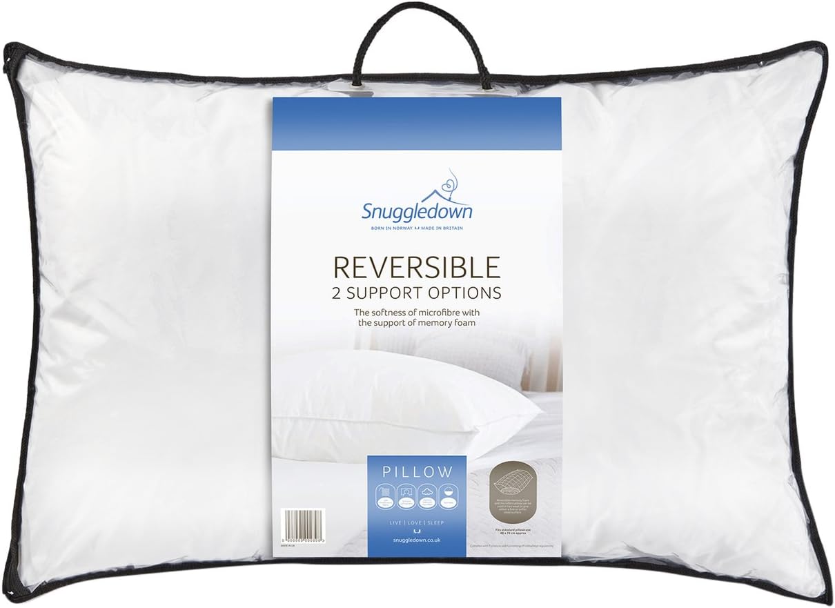 Snuggledown Memory Foam Posture Perfect 2 Way Reversible Pillow
