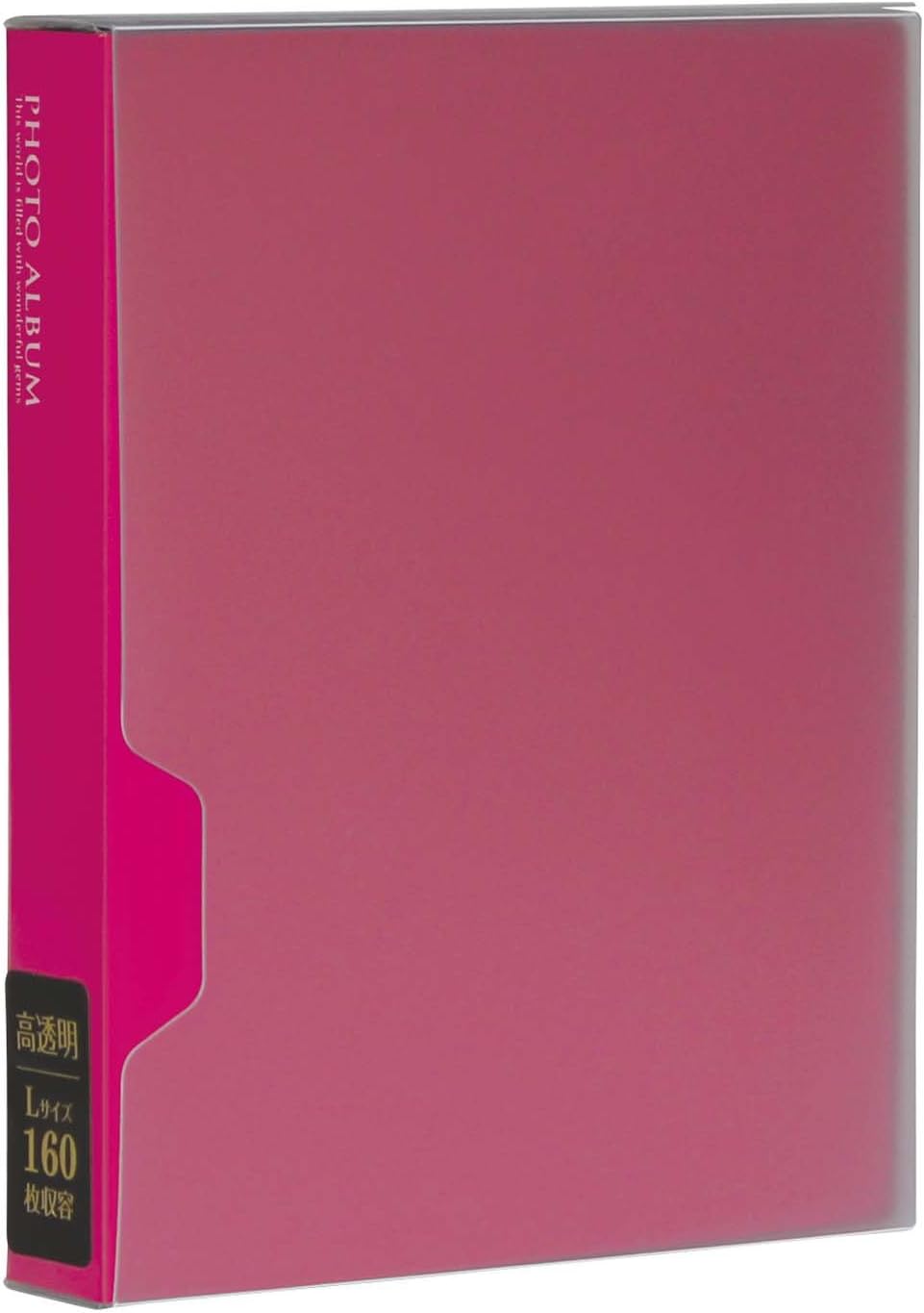 SEKISEI Album Pocket Photo Album 160 Sheets High Transparent L Size housing L 151 ~ 200 Sheets Black KP-160