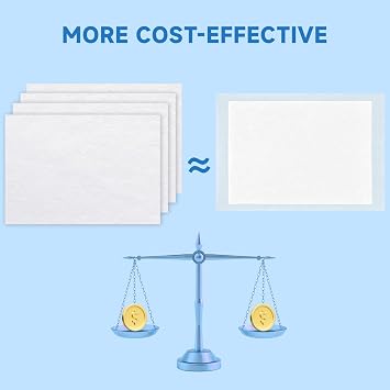 Pet Pee Quick-Absorb Sheets 50 pcs Disposable Absorb Pee Sheets for Cats Dogs, 12x10 Dog Pee Sheet, Double-Sided Absorbent Urine Sheets, Quick Drying Sheet for Dog Pee Liquid