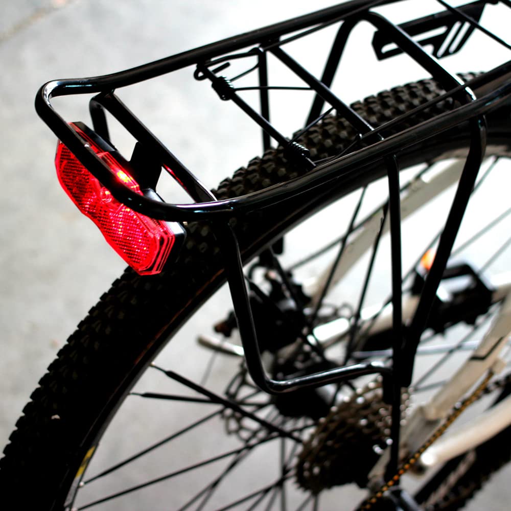 Feu arrière de vélo, feu arrière de réflecteur arrière de vélo en Acrylique ABS Riloer, feu de vélo Universel d'avertissement de vélo de Montagne sans Batterie