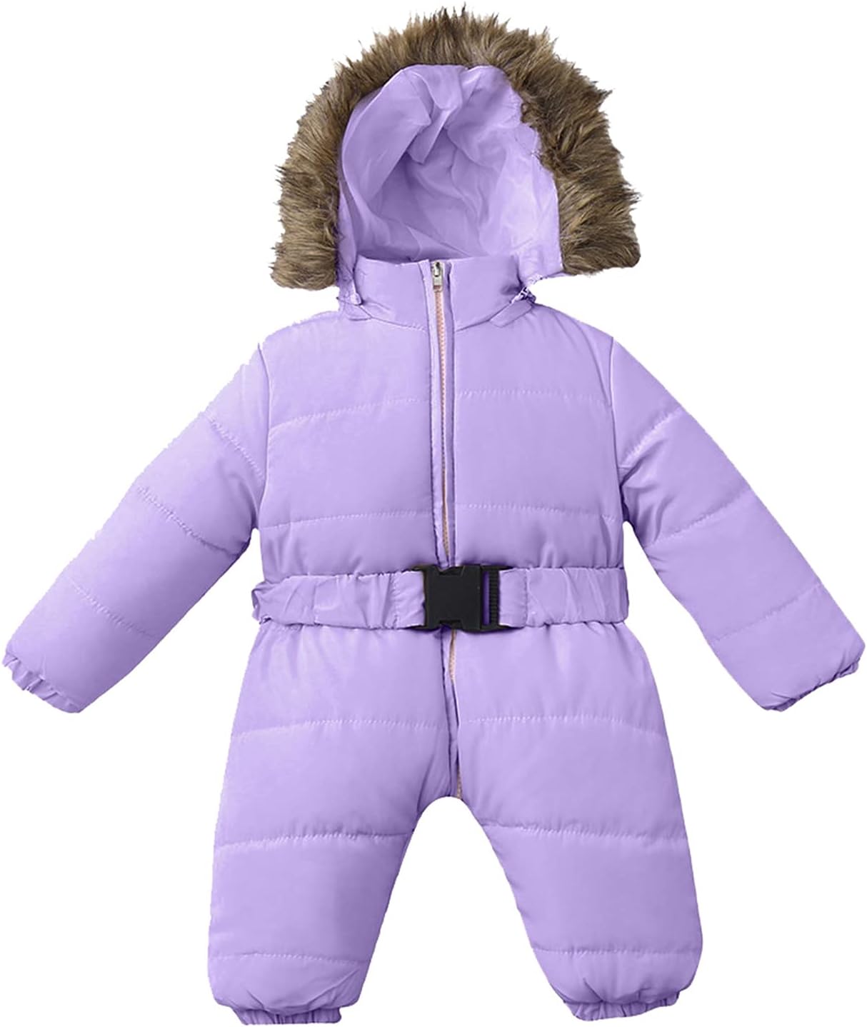 Betadog Toddler Boys Winter Clothes Girls Ski Jacket Size 8 Big Boy Snow Jacket Boy Coat Overalls for Girls (Purple, 12-18 Months)