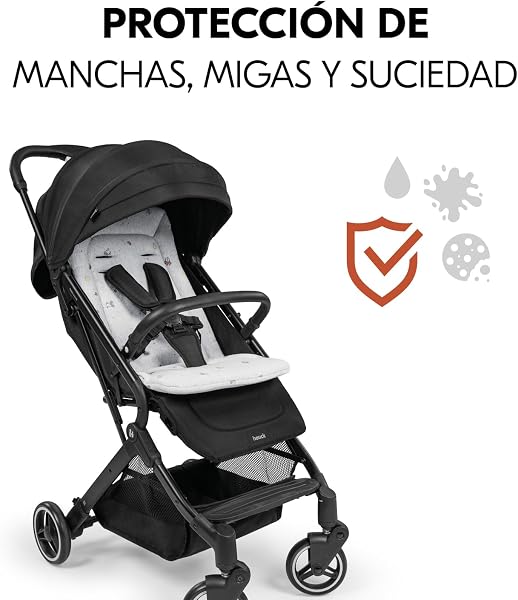 hauck Colchoneta Silla de Paseo Universal - Funda Carrito Bebé y Remolques de Bicicleta para Niños - Algodón Transpirable - Fácil de Fijar - Verano e Invierno - Disney Mickey Minnie Mouse - Gris - 4