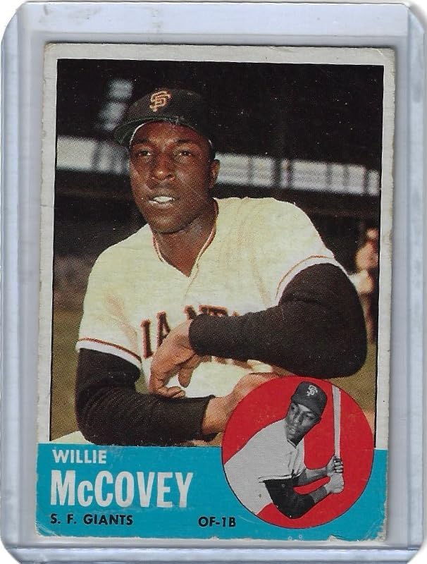 Willie McCovey Vintage Collectible Baseball Card - 1963 Topps Baseball Card #490 (Giants)