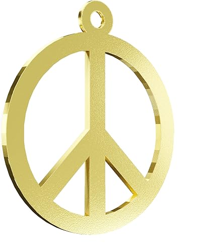 Miniatura 5 de Paz signo árbol de Navidad bola decoración ornamento para Navidad Navidad Noel (Plata)