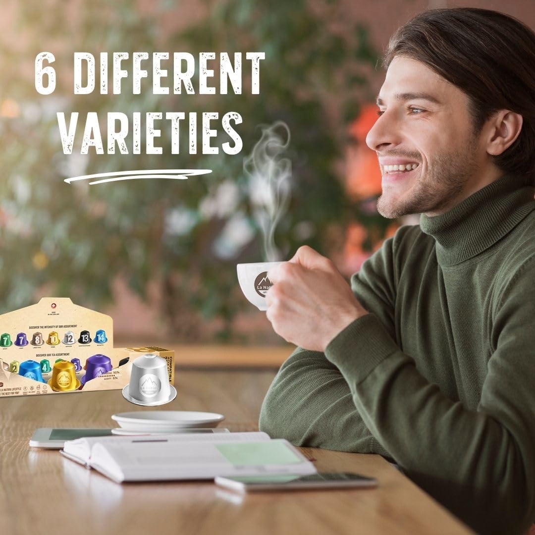 La Natura Lifestyle Kapsułki Kawy Nespresso* 120 sztuk 6 rodzajów 100% recykling