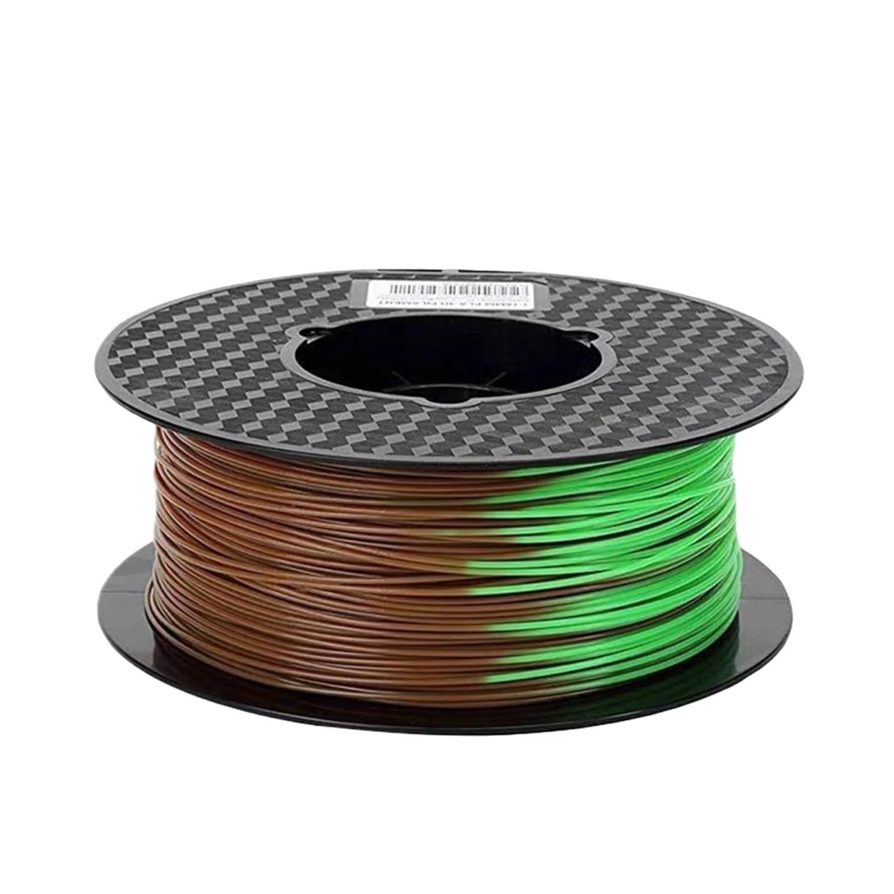 Filament do drukarek 3D, Filament do drukarki 3D PLA 1,75 mm, zmiana koloru w temperaturze 31-45 stopni Materiał druku od ciemnozielonego czerwonego i żółtego(Brown to green-1kg)