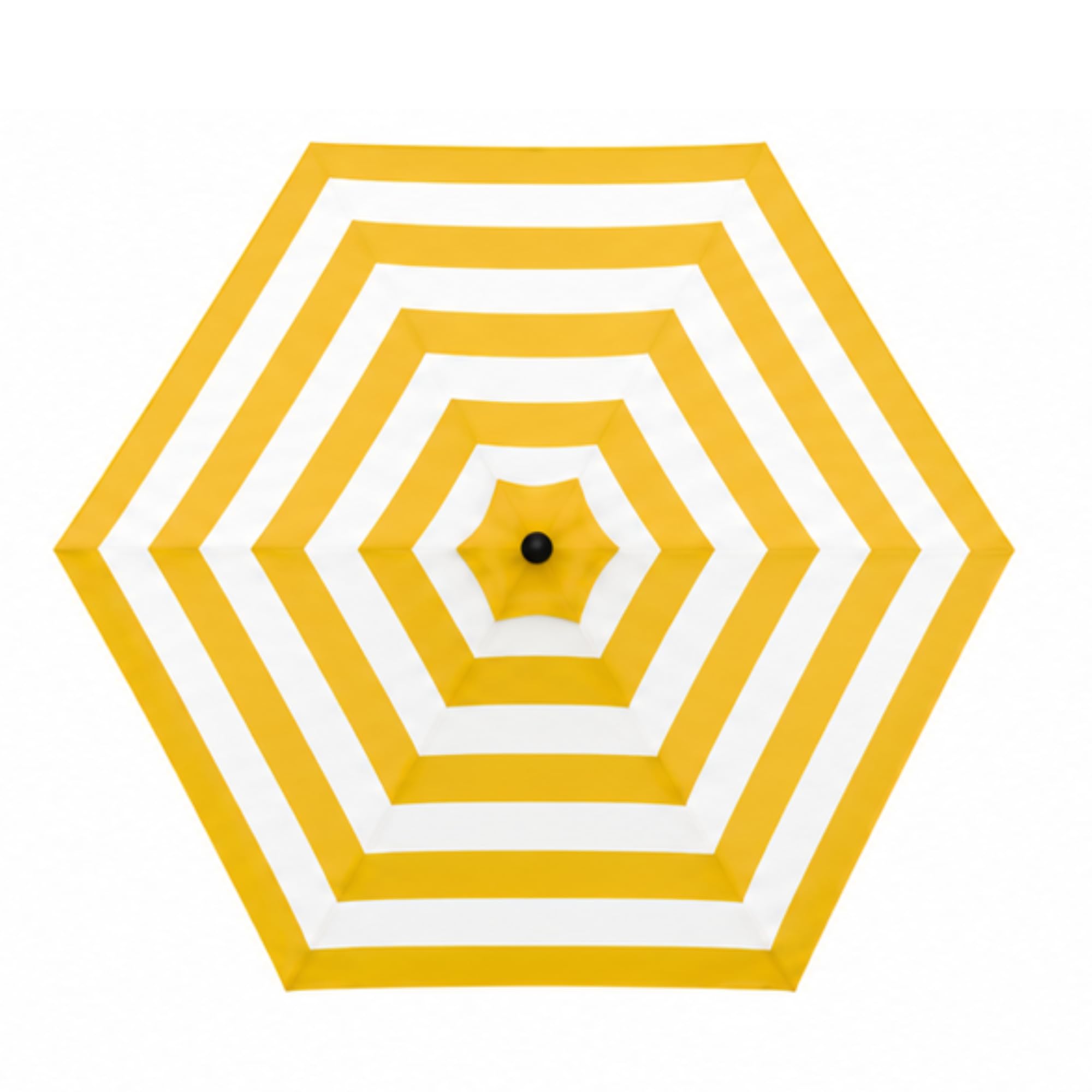 Formosa Covers - 9ft Market Patio Umbrella Replacement Canopy - 6 Ribs Top Canvas - Olefin UV Protective and Water Resistant Umbrella Fabric - Premium Quality Replacement Canopy Cover ONLY (Cabana Yellow)