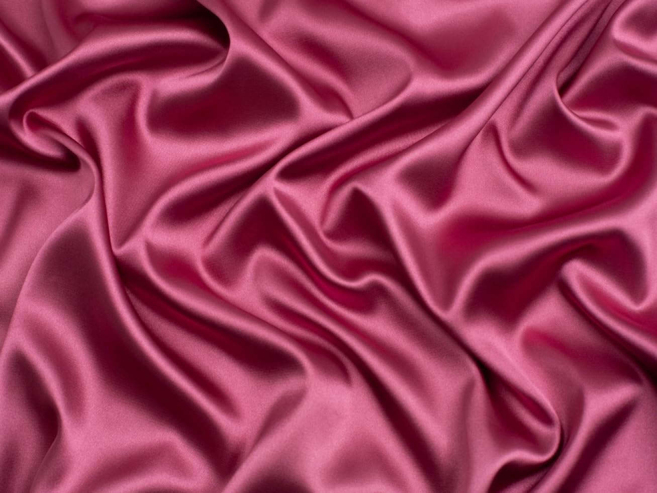 Minerva Stretch Woven Satin Fabric Rose Pink - per metre