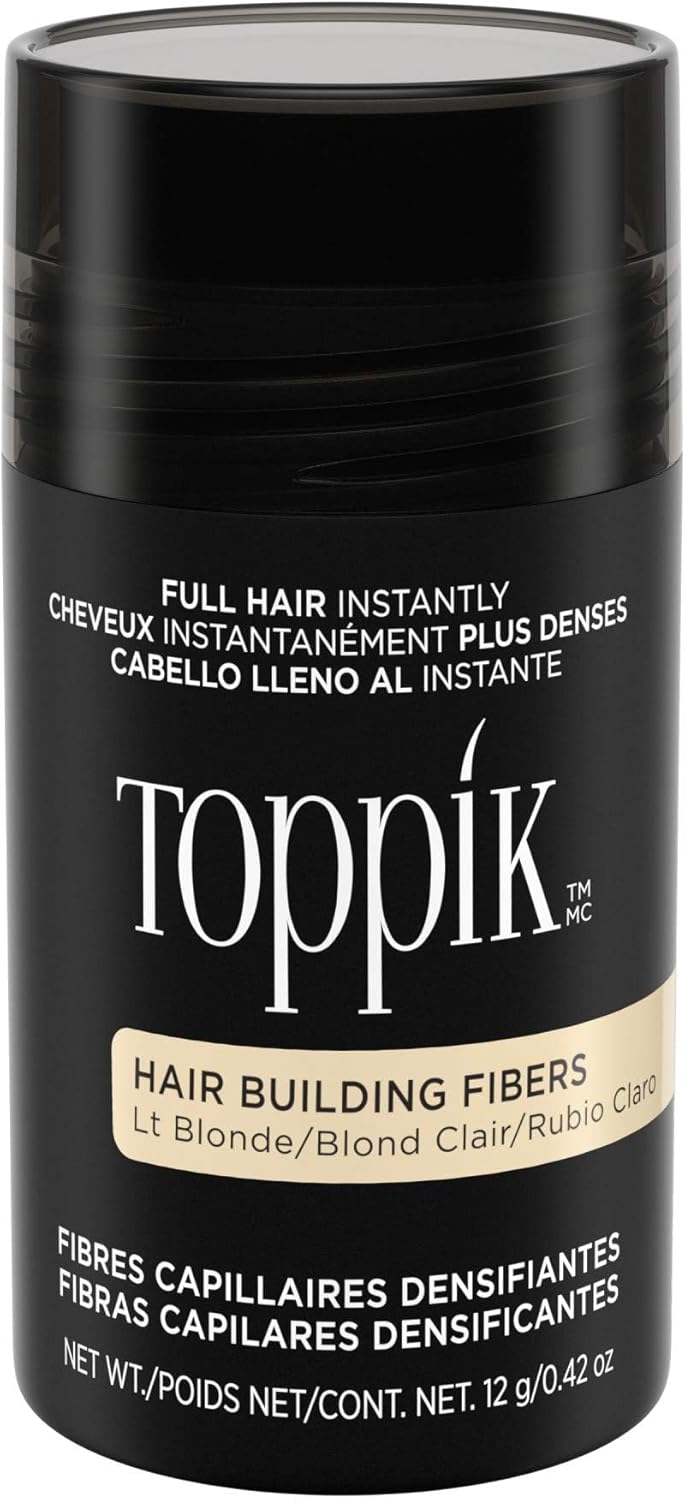 TOPPIK Hair Building Fibers Light Blonde, 1 stuk (1 x 12 g),Lichtblonde