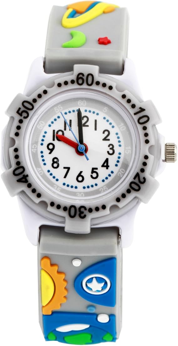 ele ELEOPTION Girl's Digital Quartz Waterproof 3D Cute Cartoon Round