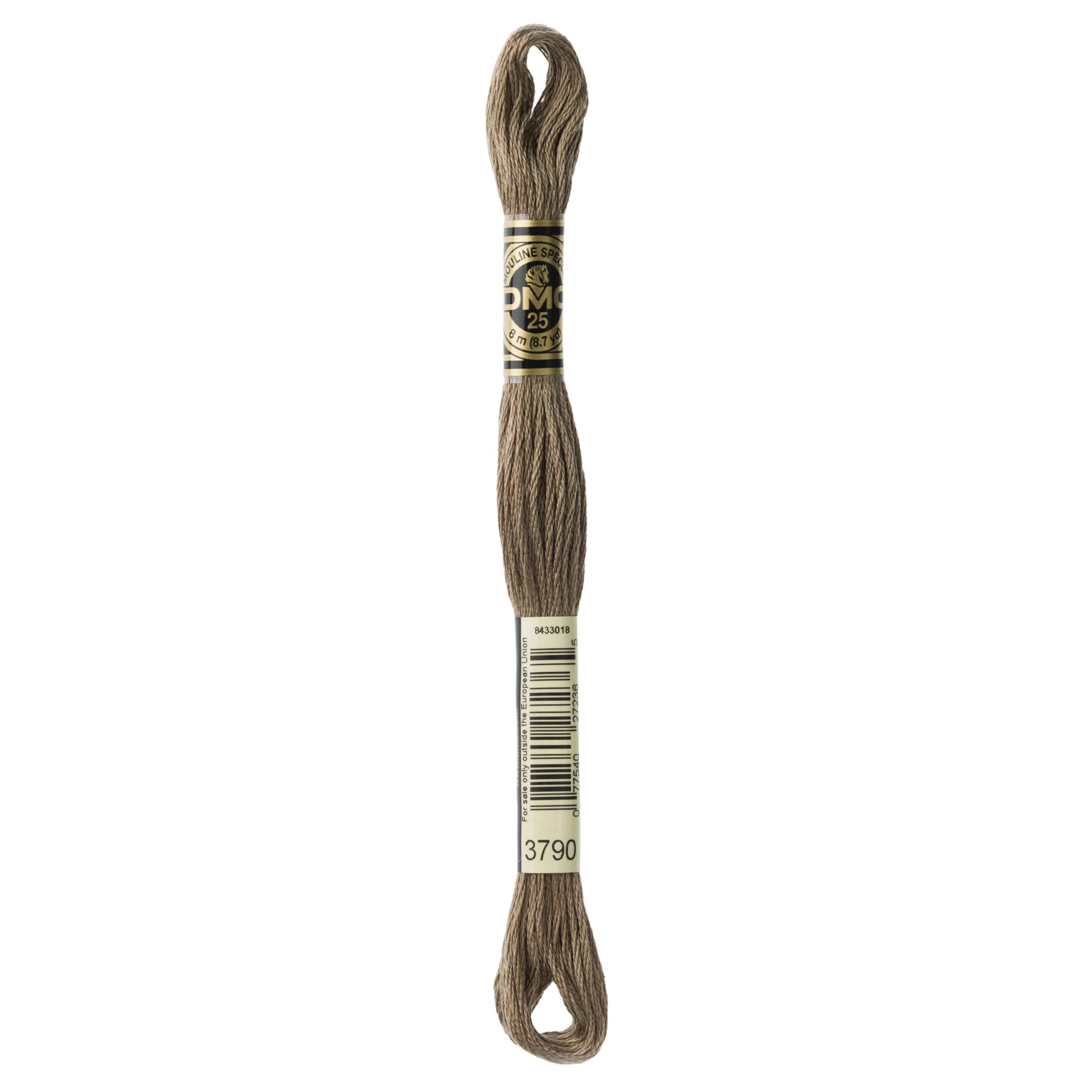 DMC 6-Strand Embroidery Cotton Floss, Ultra Dark Beige Grey