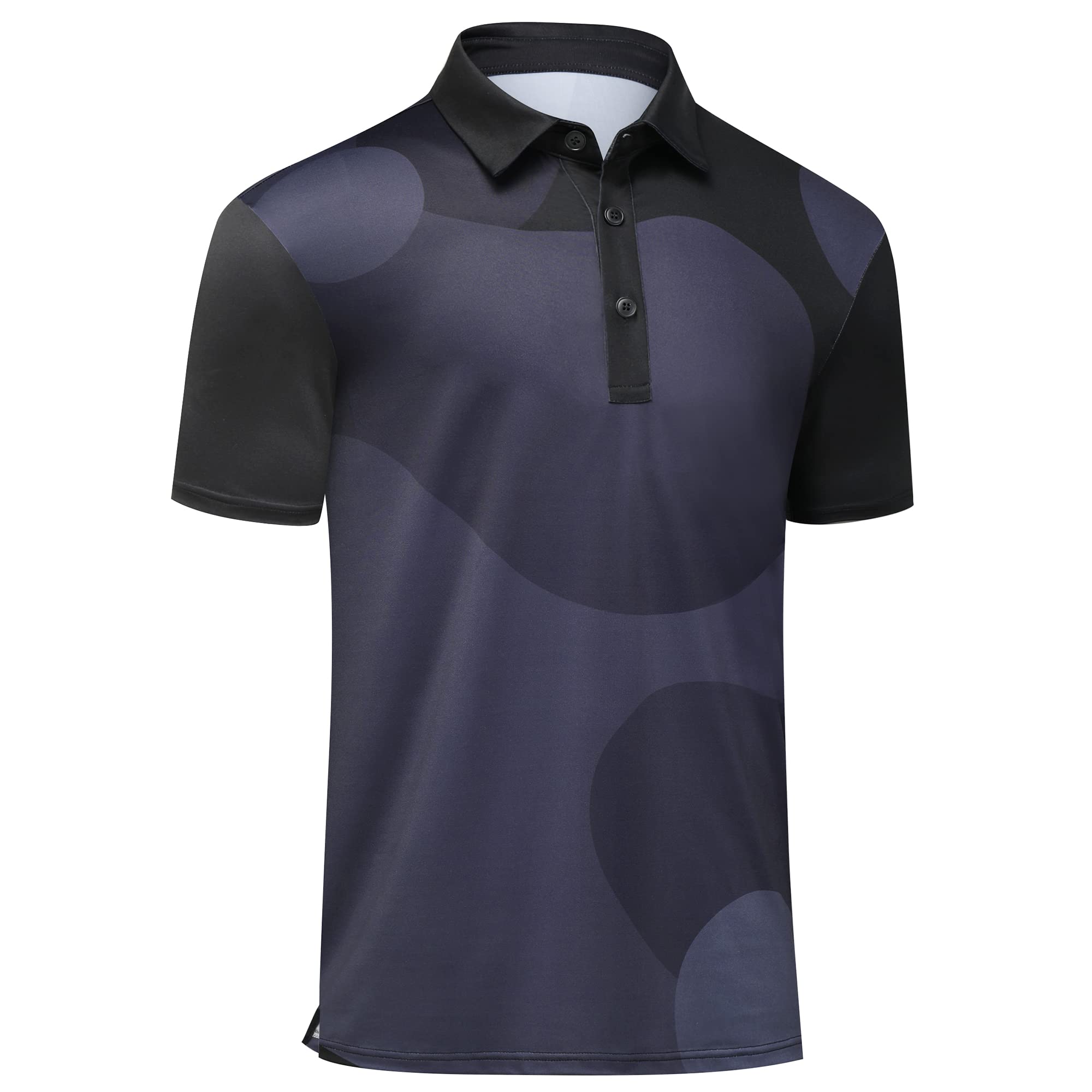 Herren-Poloshirts mit kurzen Ärmeln, Druck, feuchtigkeitsableitend, Golf-Poloshirts für Herren
