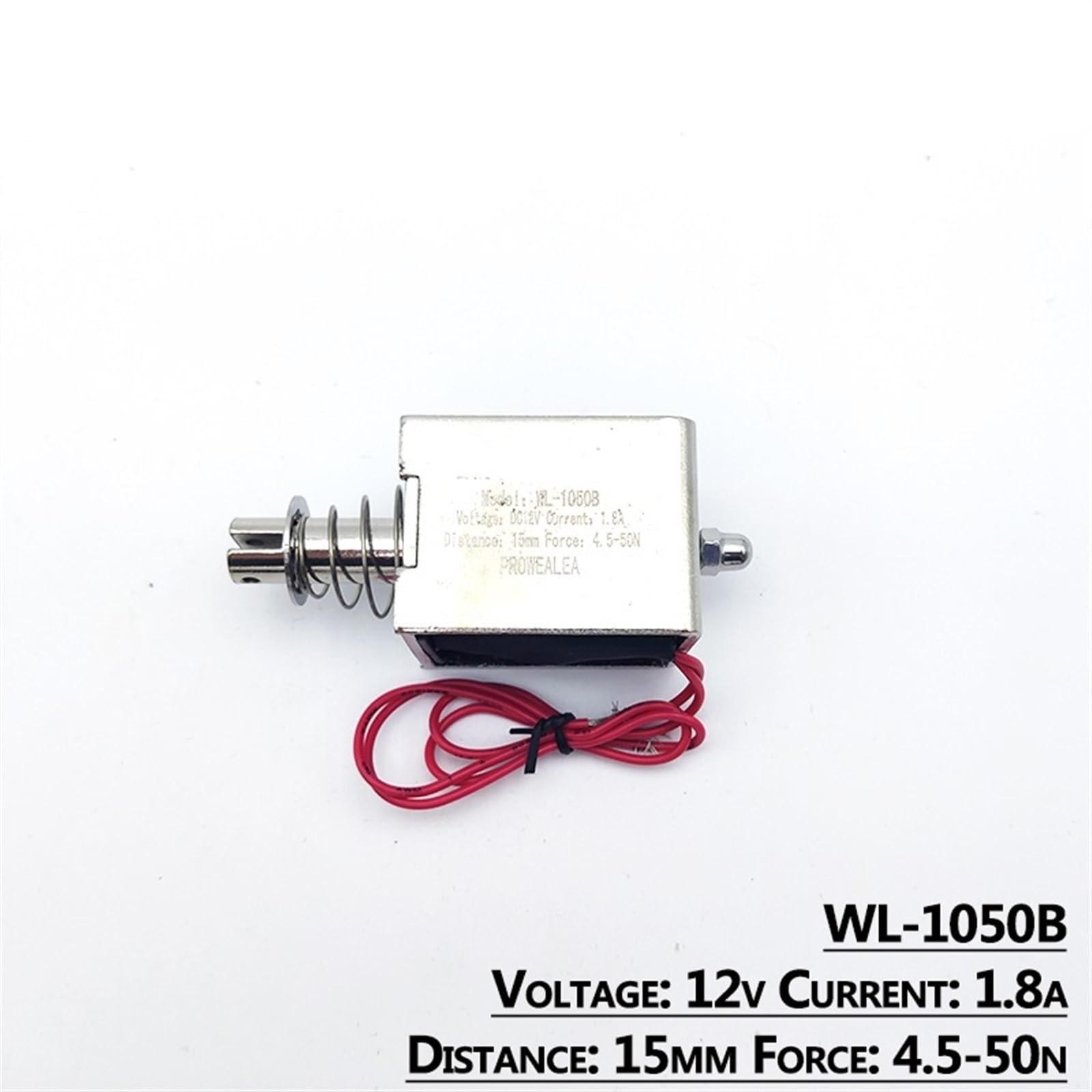 Elettromagnete solenoide tipo push-pull WL-1050B 6 V 12 24 forza di spinta 4,5-50 N 15 mm telaio aperto magnete elettrico lineare 1 pezzo(24V)