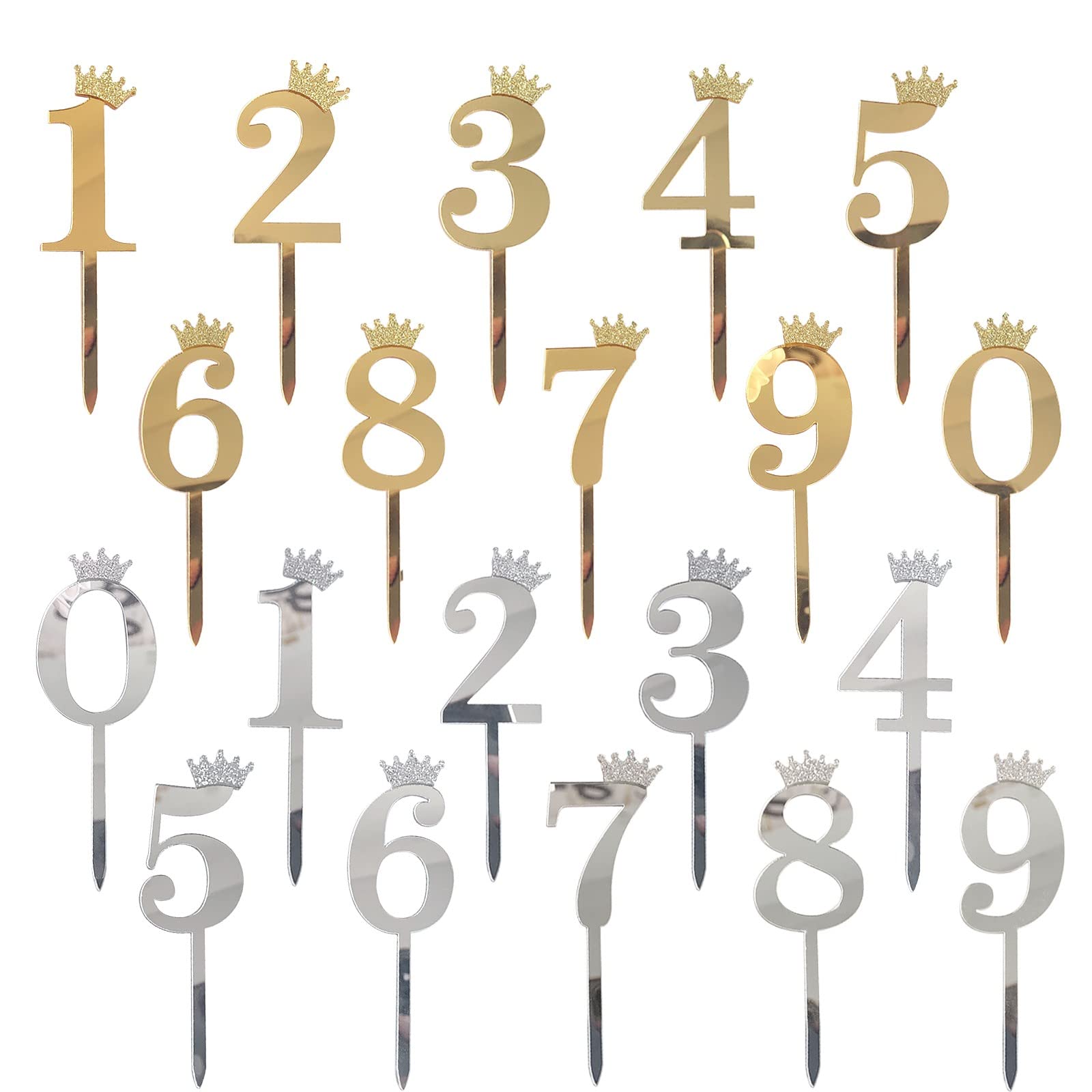 Up Up And Away Cake Topper Glitter Numbers 0 To | Desertcart INDIA