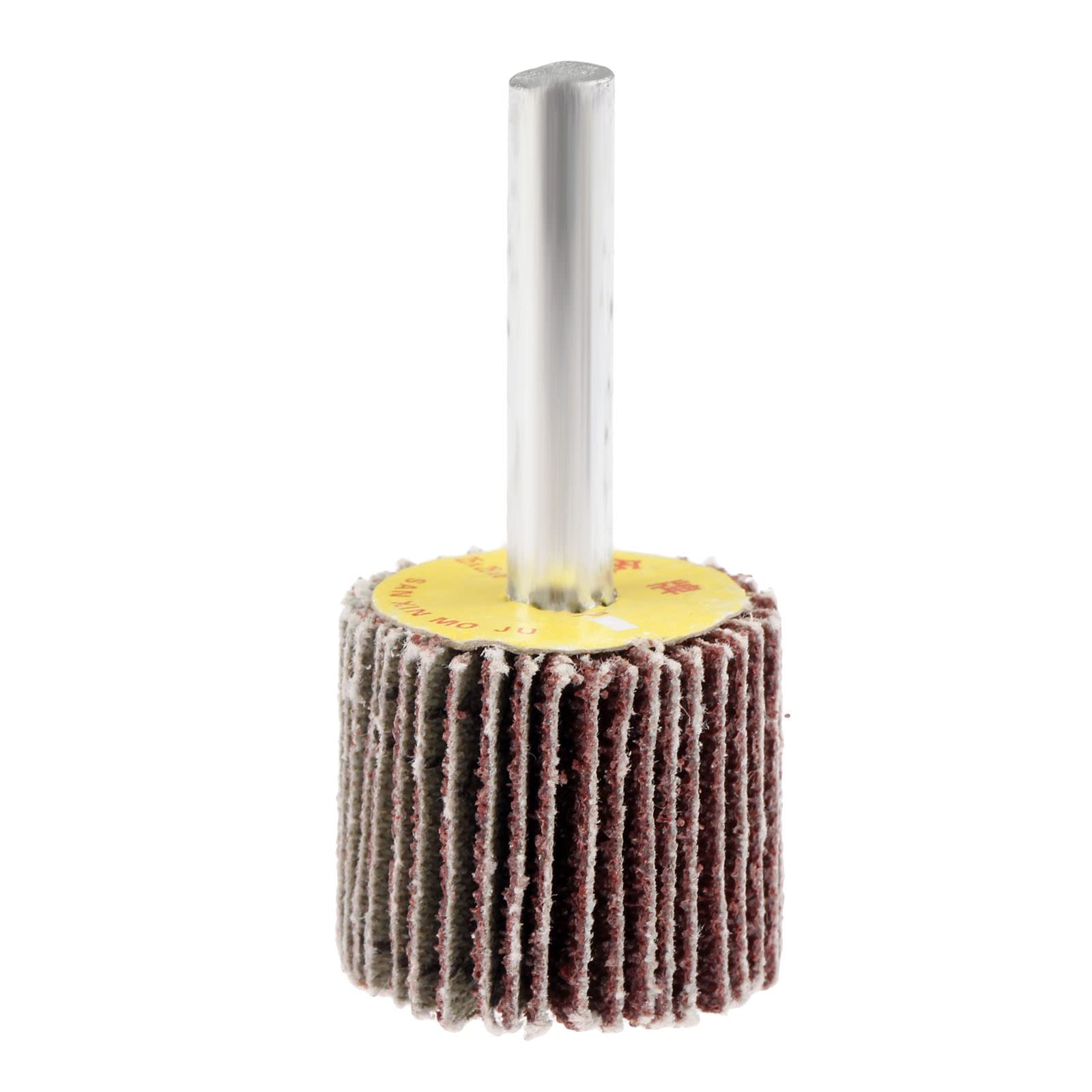 Szlifierka listkowa, 10 szt. 25 mm szlifowanie polerowanie szlifowanie papier ścierny wiertarka listkowa głowica koła + trzpień 6 mm do narzędzia obrotowego 80-Grit