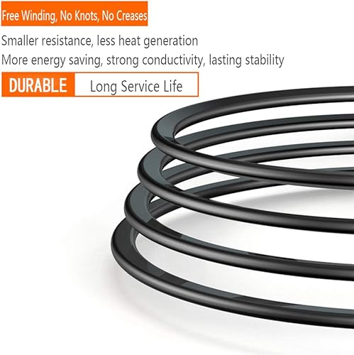 Miniatura 2 de Cable de alimentación de repuesto para TV, [listado UL] Extensión de 6 pies compatible con Samsung LG, Sony, Sony, Vizio, Hisense, Insignia, JVC,