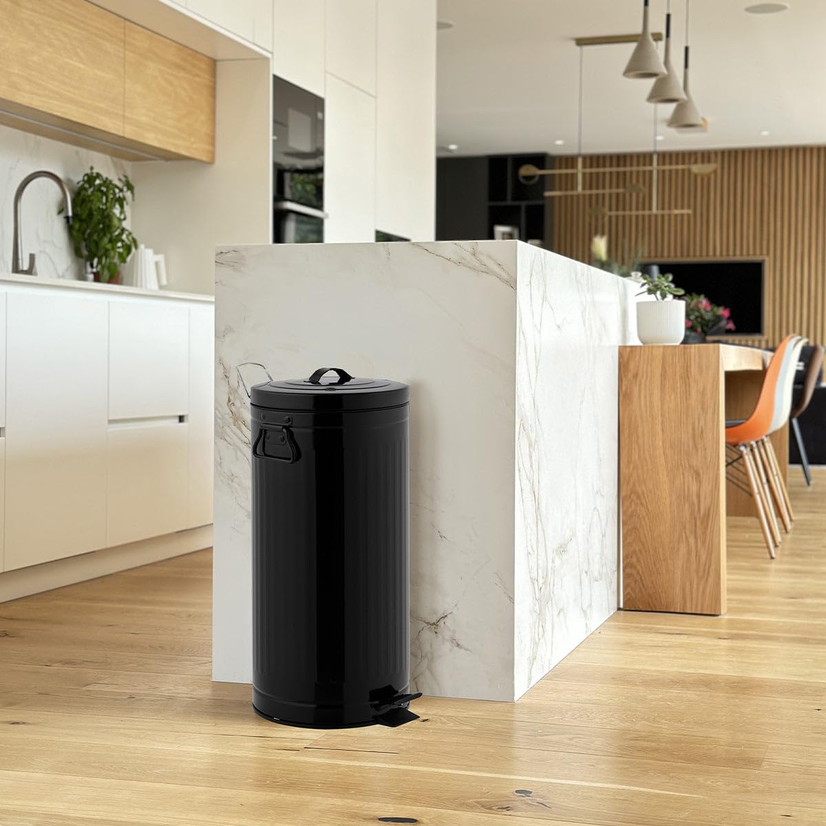 KITCHEN MOVE Kosz na śmieci, 30 l, czarny