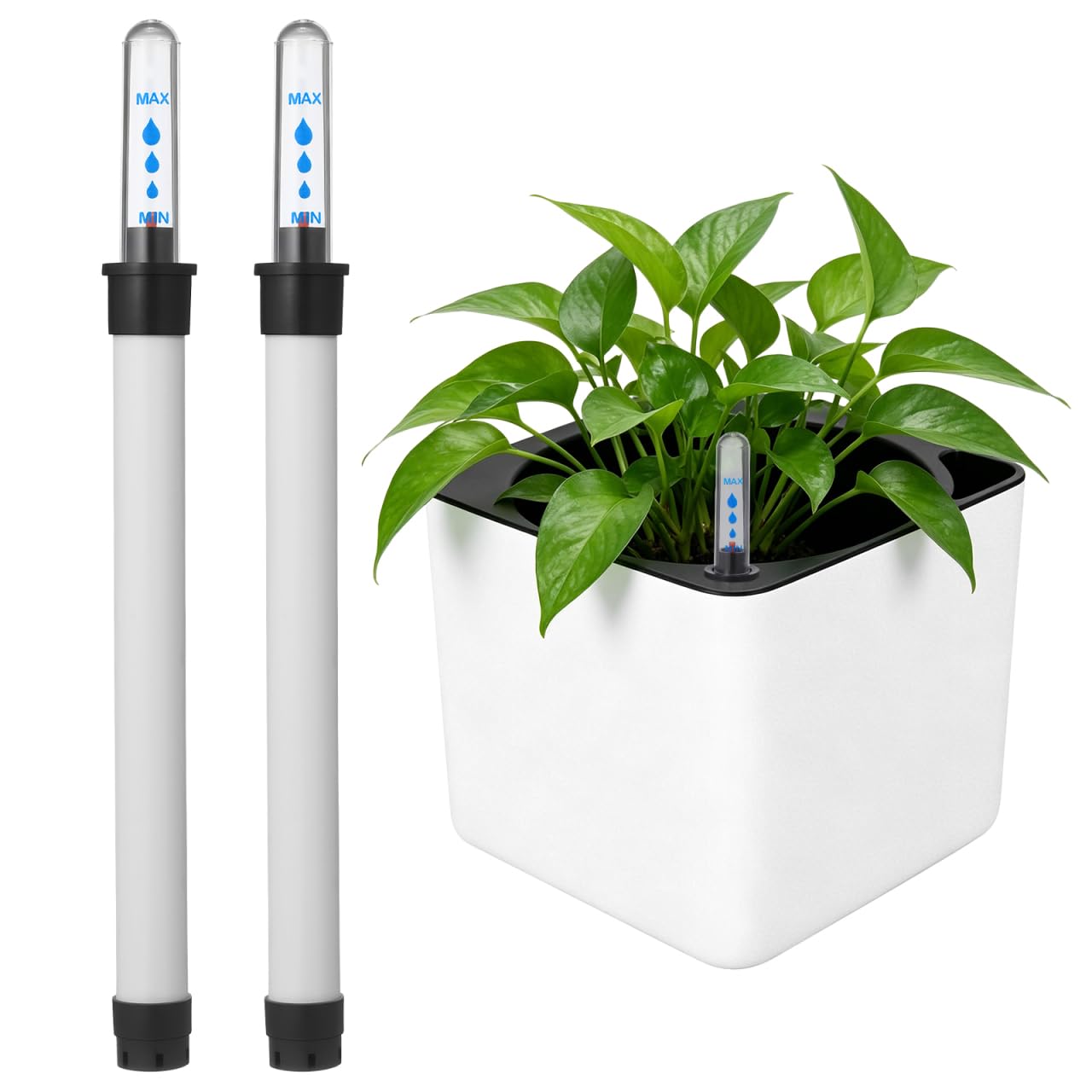 IMIKEYA Wasserstandsanzeiger Pflanzen 22 cm, Wasserstandsanzeiger fr  Blumenksten Pflanzen Hydrokultur, Gieanzeiger Erde, funktioniert fr alle  Pflanzen und Bden : Amazon.de: Garten