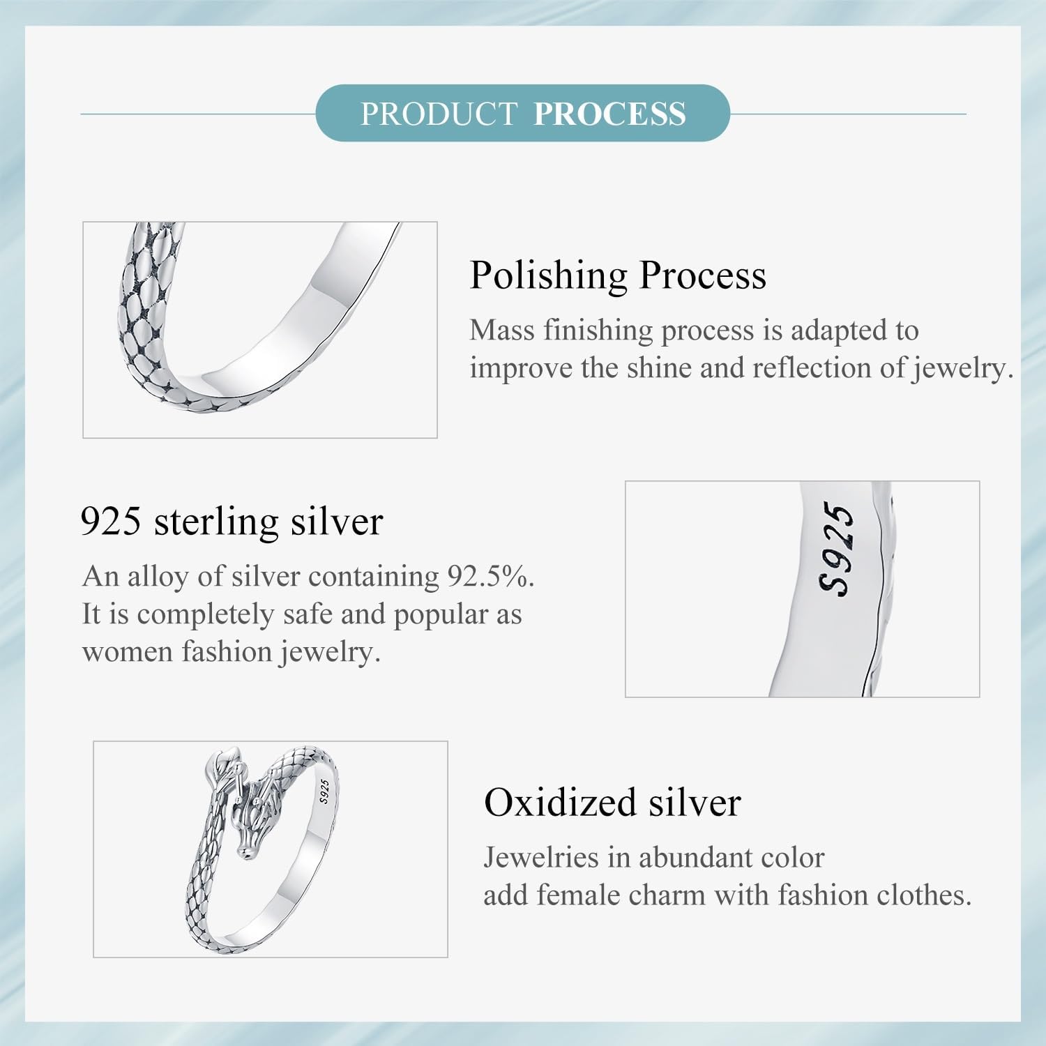 925 Sterling Silver Adjustable Open Ring Trendy Elegant Unique Open Ring Flower Cross Ring for Women Jewelry Gift