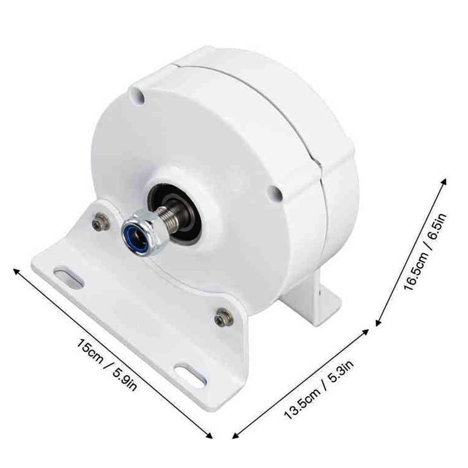 Generatore a Magnete Permanente trifase, generatore a Magnete Permanente 5000W a Basso Numero di Giri con raddrizzatore 12v-220V per turbina eolica e idrica (con Base),220V