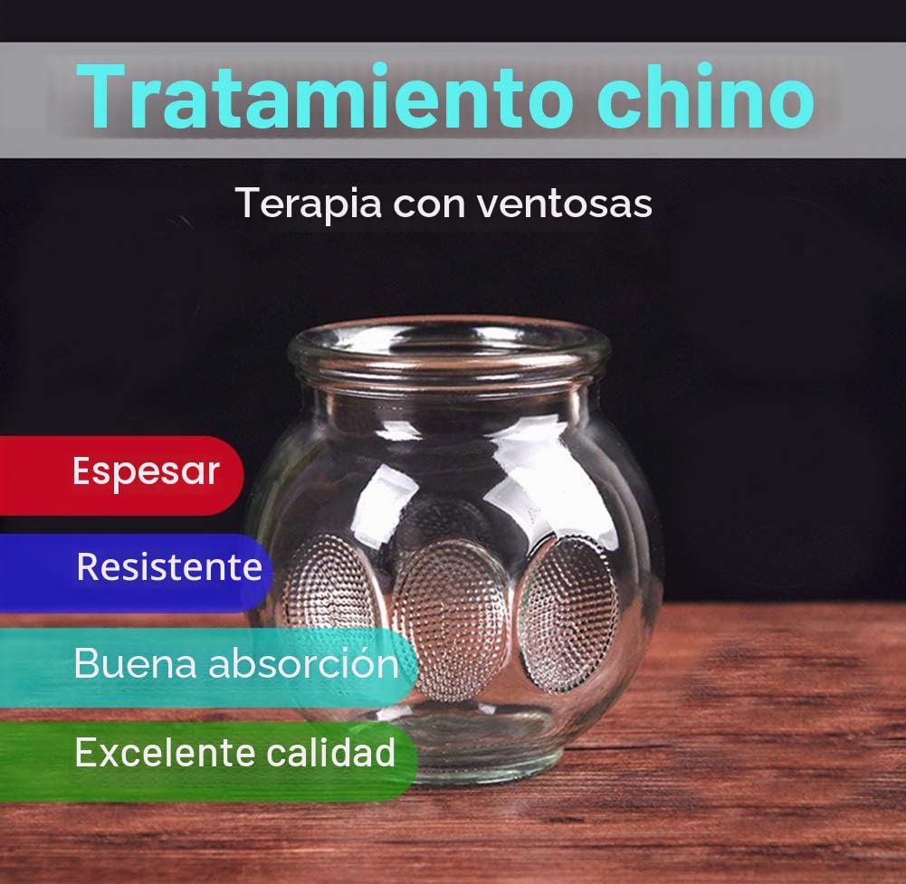 Juego de 14 tazas de terapia de ventosaterapia de cristal grueso para profesionales