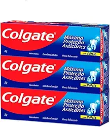 Kit 3 Creme Dental Máxima Proteção Anticáries 30g