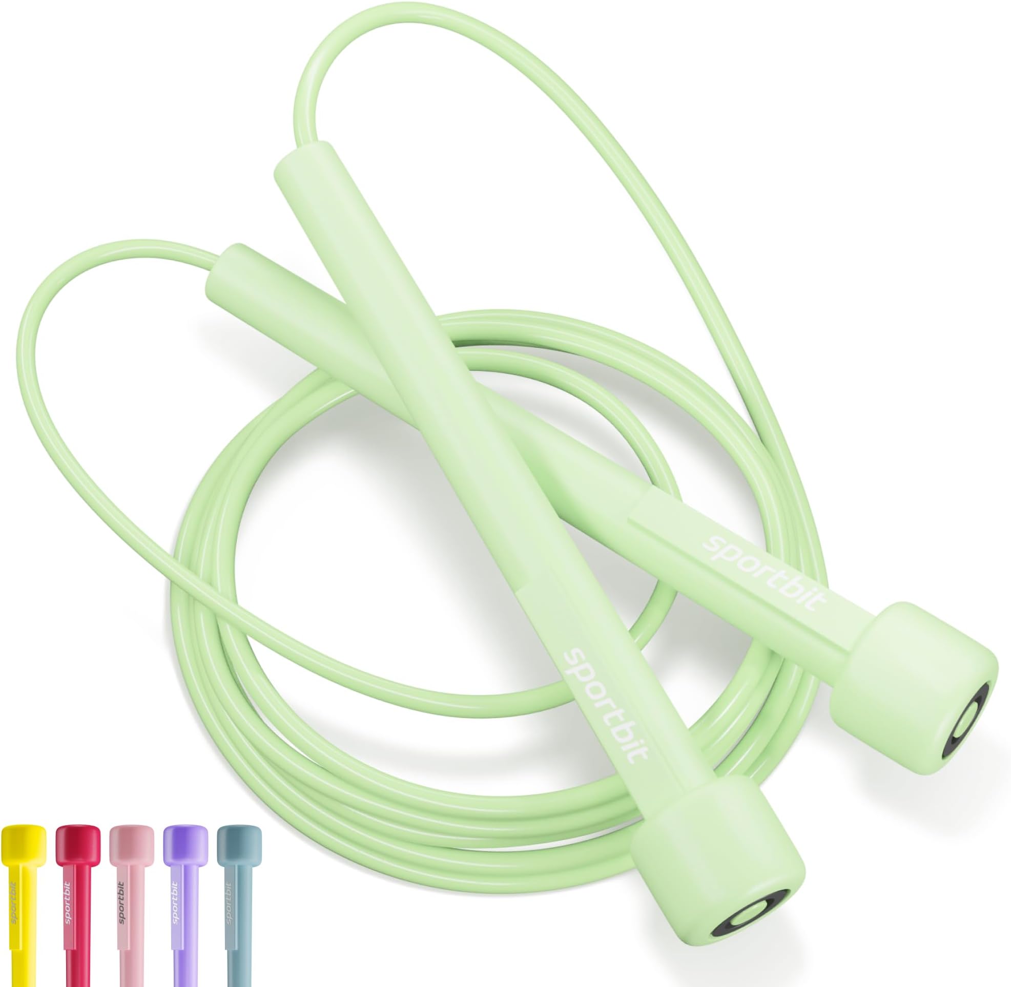 SPORTBIT Adjustable Jump Rope for Speed Skipping. Lightweight Jump Rope for Women, Men. Skipping Rope for Fitness. Speed Jump Rope for Workout, Women Exercise