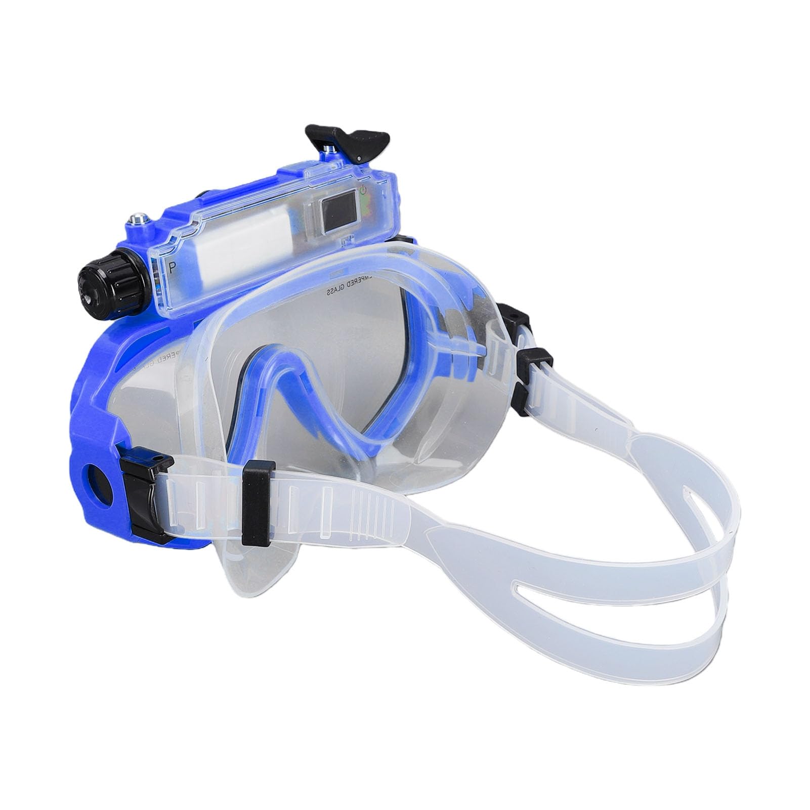 Cryfokt Maschera Subacquea con Telecamera 2K, Occhialini da Immersione con | Algoritmo di Stabilizzazione, Foto da 50 MP, Gonna Morbida in Silicone