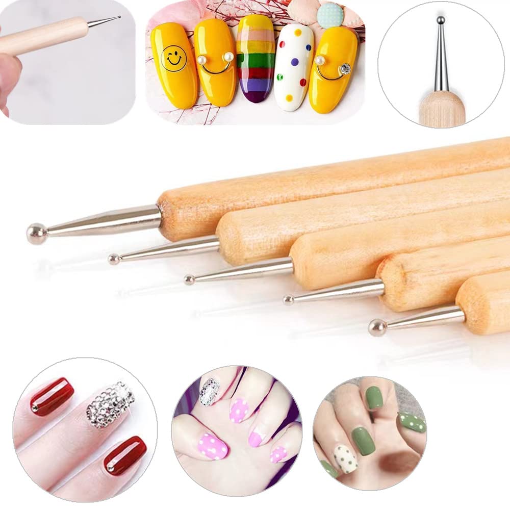 FULINJOY 10PCS Dotting Tools Set for Nail Art, Embossing Stylus for Painting Rocks Mandalas, Art Dot Tools 4