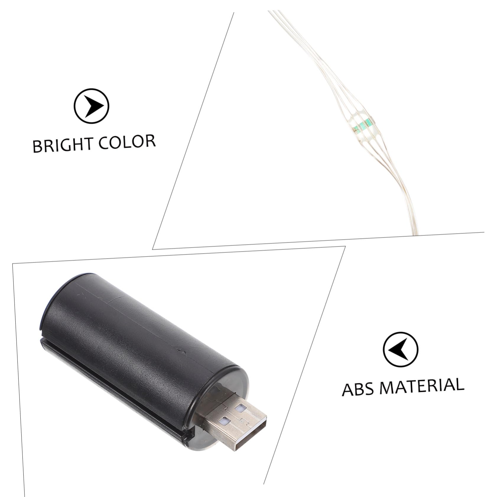 Toddmomy lumière de Pneu lumière LED Feux LED Pile Rechargeables LED Lights Lumière USB Signal réflecteurs Scooter Cycle dirigé Lampe à Rayons lumières étanches Abdos Black