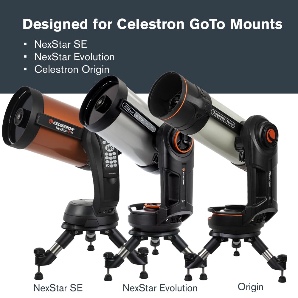 Celestron 93481 statyw stołowy do teleskopów astronomicznych, Zgodny z teleskopami NexStar SE i NexStar Evolution solidny mini statyw