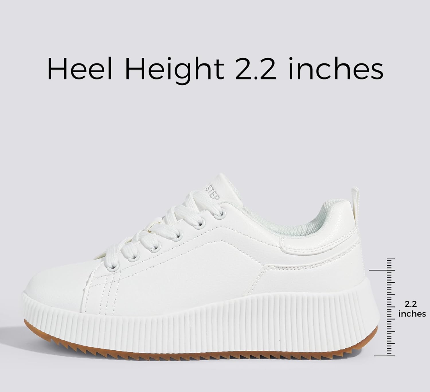 LUCKY STEP Women's Platform Sneakers Rhinestone Fashion Chunky Casual Sparkly Retro Braided Walking Shoes - Image 4