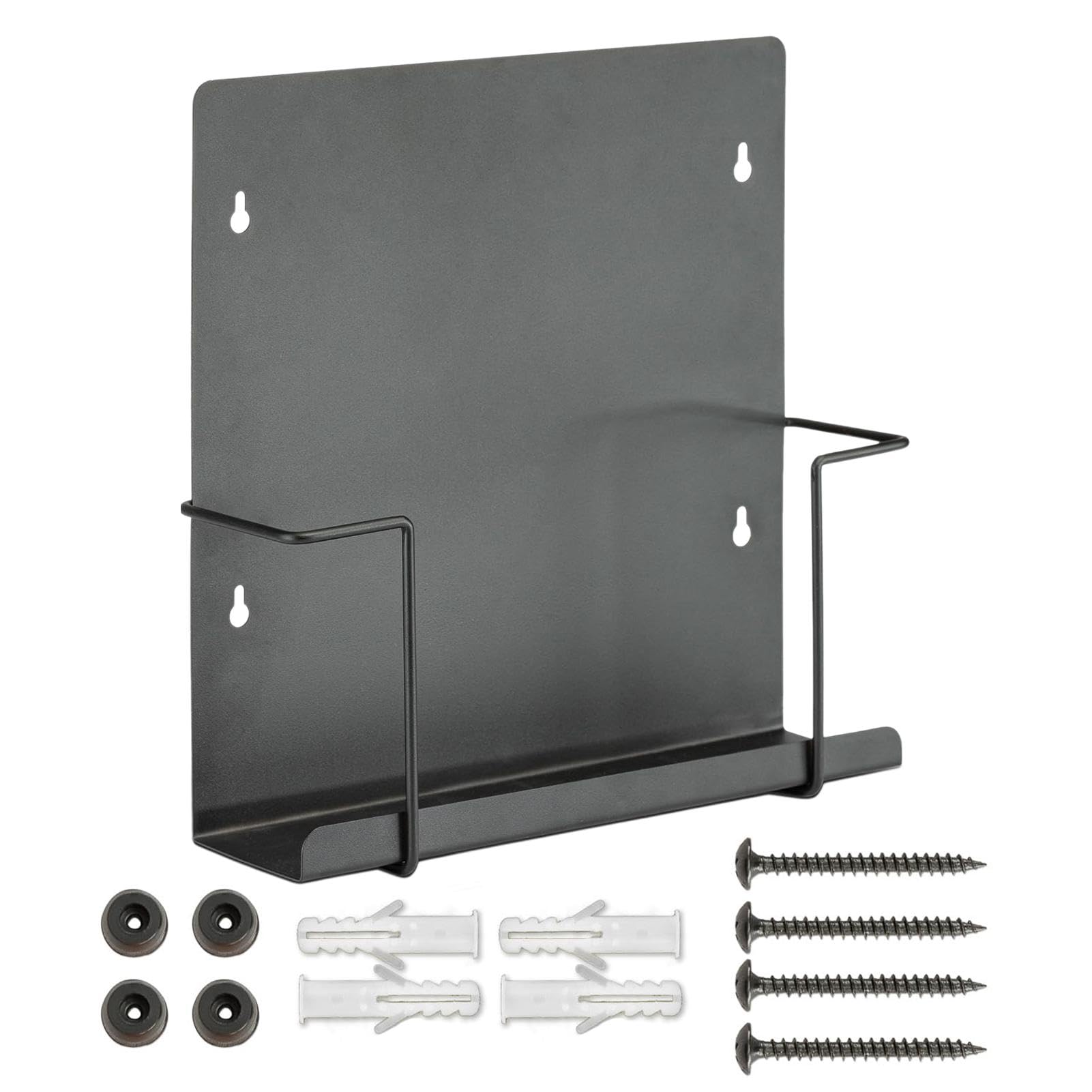Soporte de pared para disco – Pared de exhibición de álbumes, soporte de pared para disco de metal | Estantes de pared flotantes para almacenar y mostrar discos de vinilo, soporte de fotos para baño