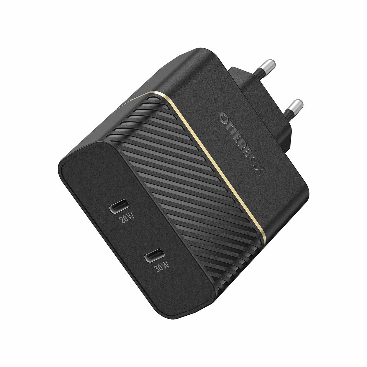 OtterBox 50W Dual Port Ladegerät, Schwarz