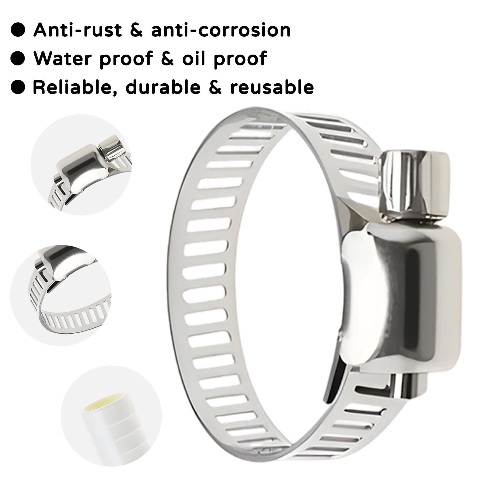 Washing Machine Waste Pipe Connector, Washing Machine Hose, 9-Piece Kit with 3 Pipes and 6 Accessories - Image 3