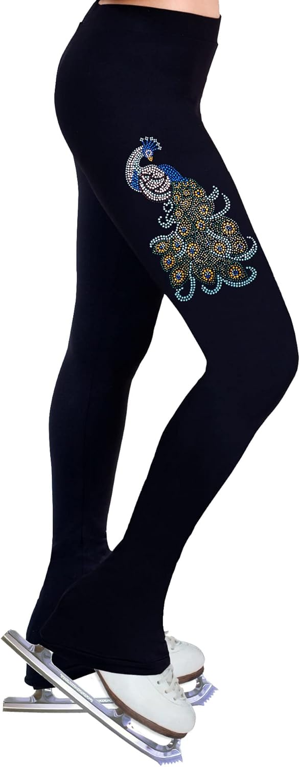 NY2 SPORTSWEAR Figure Skating Practice Pants with Rhinestones R21 - Child Sizes