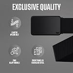 Magnetic Belt for Men – Quick Release, Adjustable Elastic Strap, No Holes, Swappable Faceplate