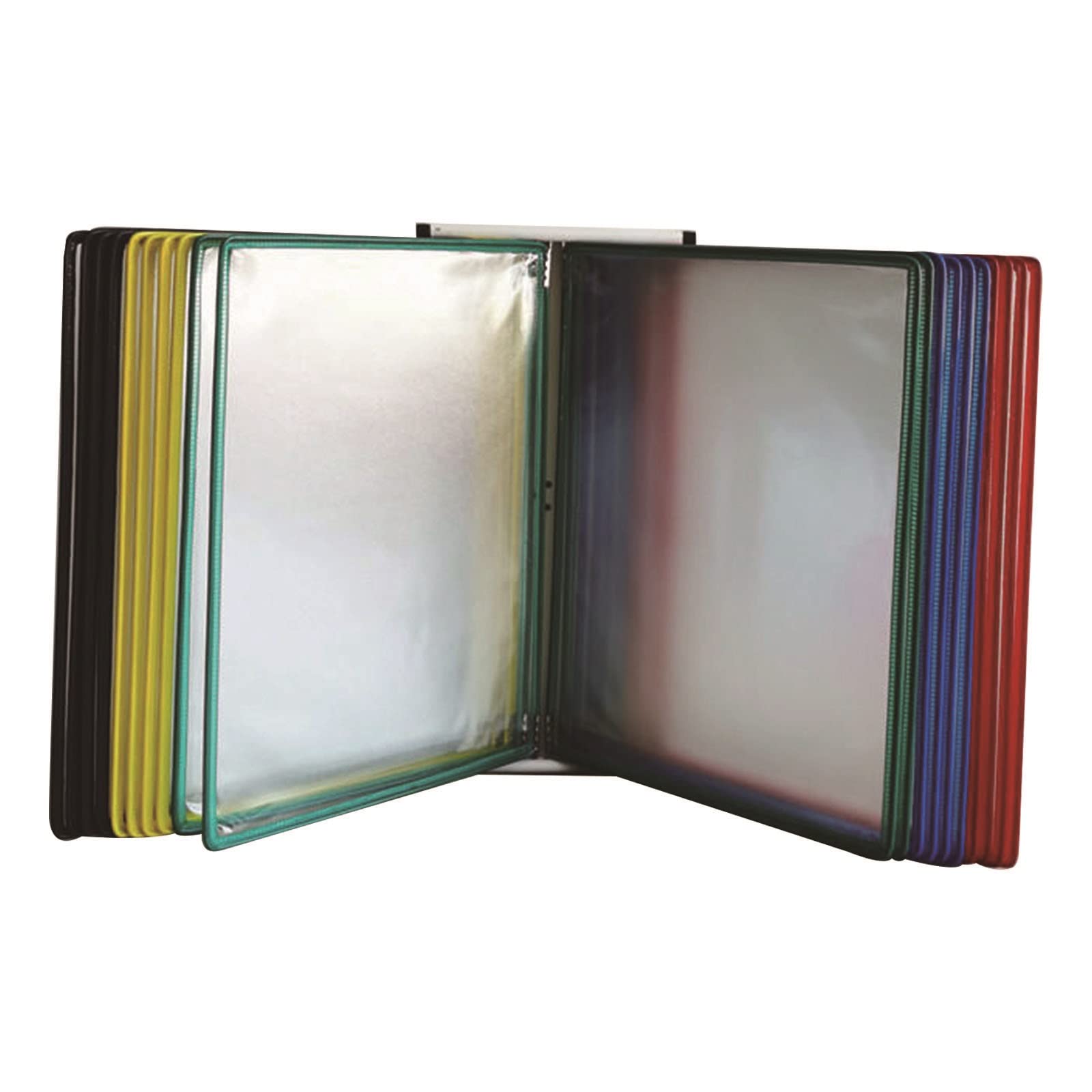 SnamicE Wall-Mounted Reference Organizer, Folder Flip File Holder for A4 Size Documents with 20 Panels Metal Bracket,40 Sheet Capacity,