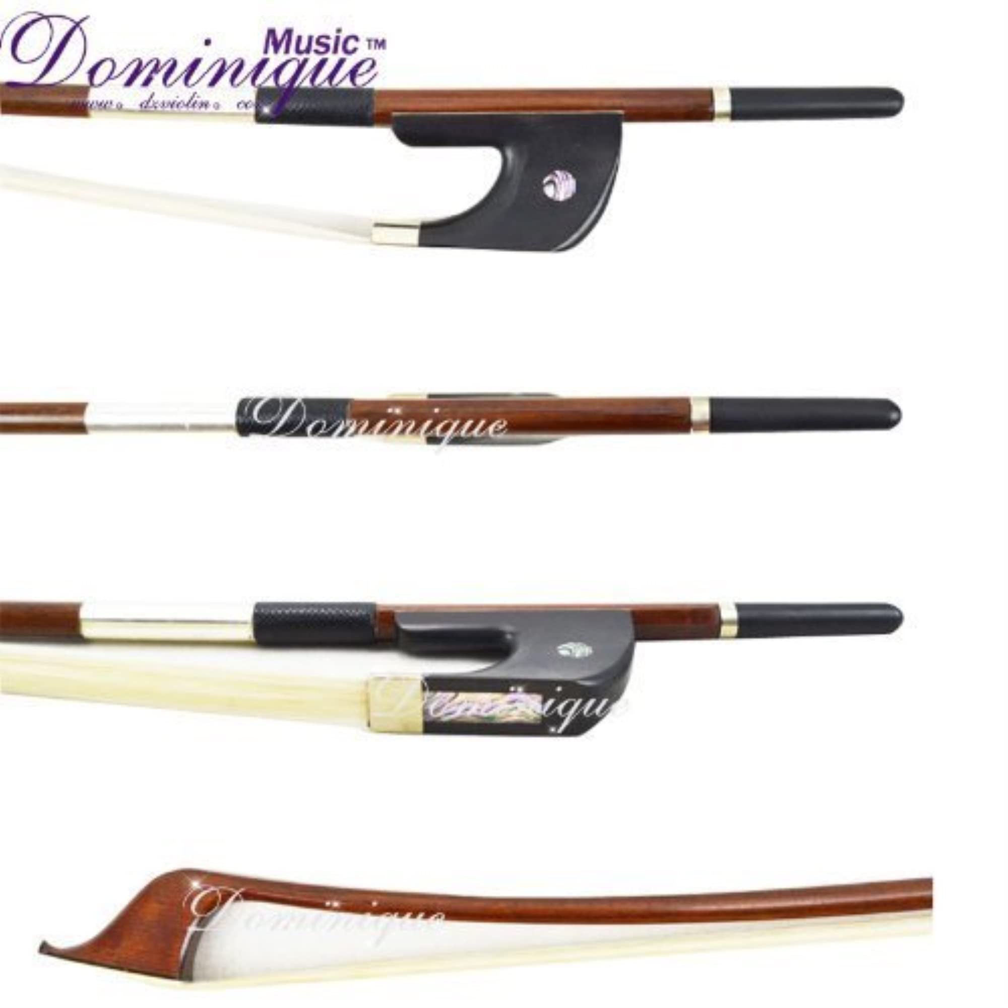 Model DM2629 Double Bass Bow 3/4 Size Top Brazil Wood German Type … (3/4 - Size)