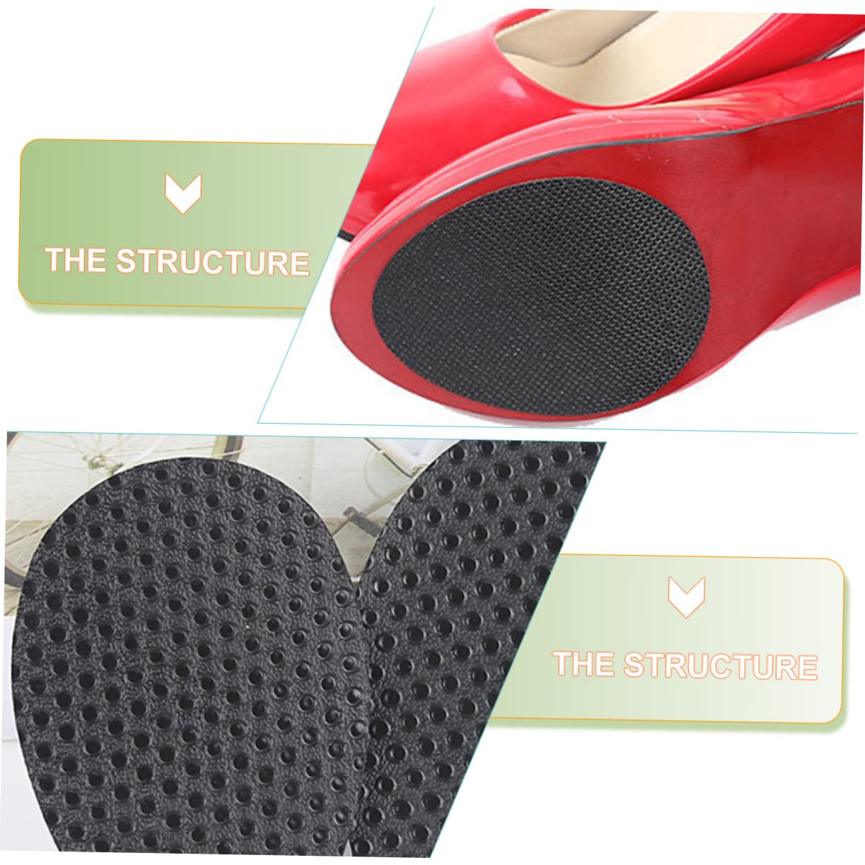 50 Pares Adhesivos antideslizantes para almohadillas para tacones altos taloneras protector de heel protector plantillas zapatos anti-ruido pegatinas cojines de