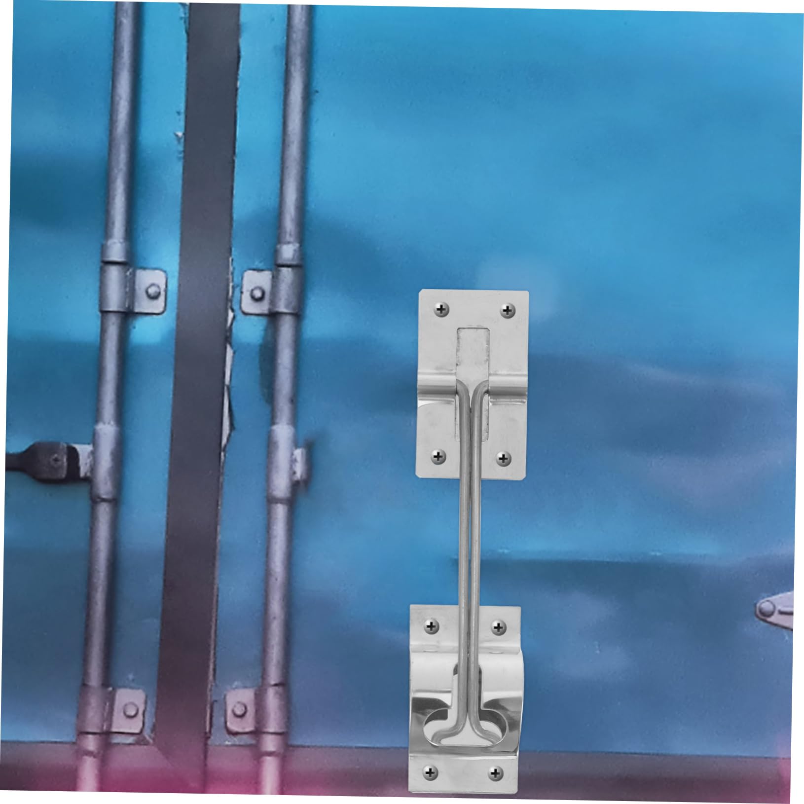 5 Juegos conectar empujar para abrir la puerta detener frente Cerraduras sello de puerta de garaje hardware de la puerta de rv pestillo del soporte de la puerta rv Acero inoxidable OUNONA