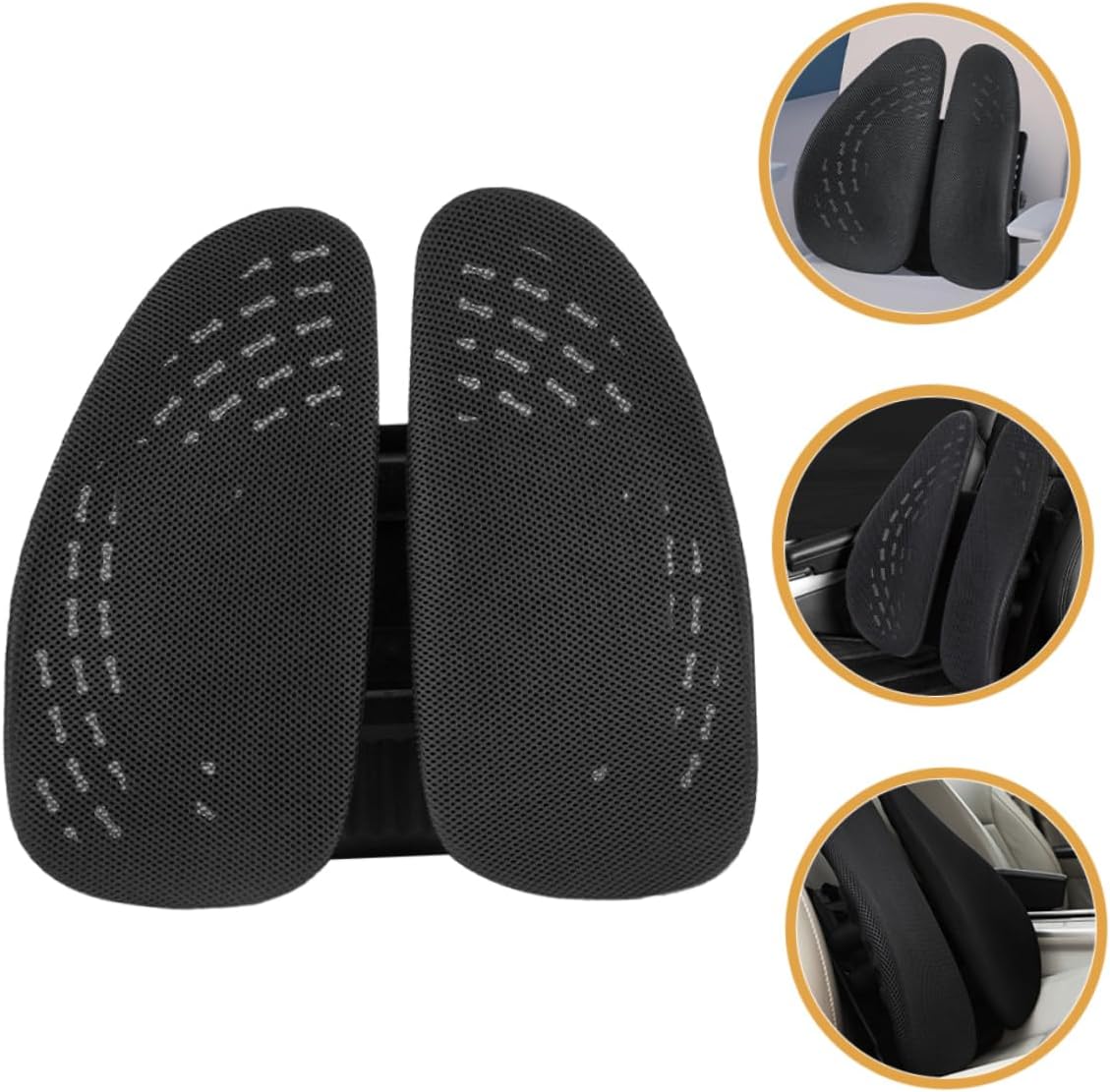 Ergonomic Lumbar Pillow for Chair Adjustable Back Support for Office and Car Comfortable Design for Long Hours for Tailbone and Lower