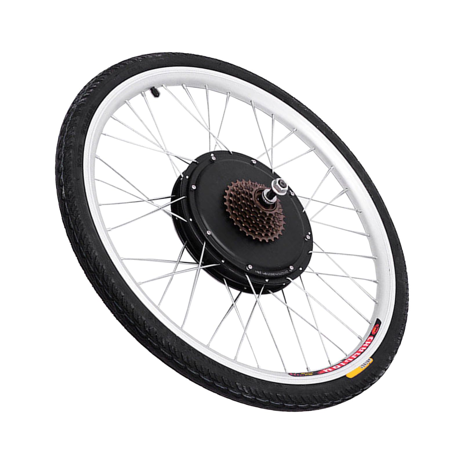 Zestaw do konwersji roweru w elektryczny, 26", 1000 W, 48 V, maks. 50 km/h, hamulec tarczowy, tylne koło, 7-biegowy kołem zamachowy, torba na kontroler