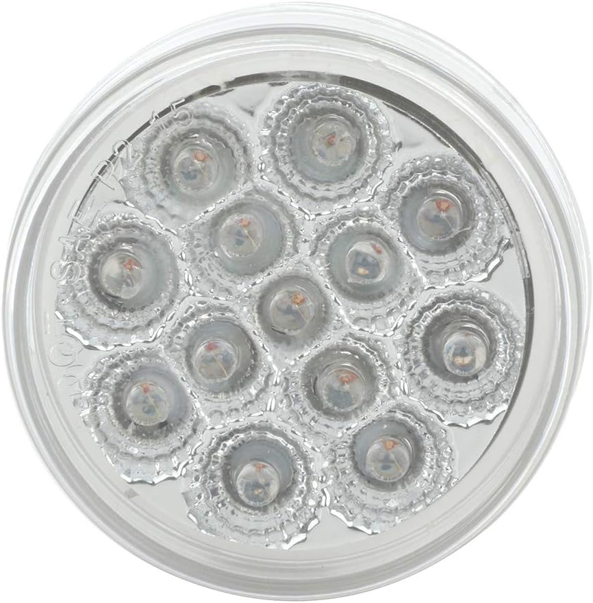 cciyu 6x 2.5inch 13 Led Clear Len AmberLight Round 960-2-CA LED Marker Lights Trailer For Freightliner Argosy 2000 2002 2004 For Freightliner Century Class 1999 2001 2003 2006 2008 2010