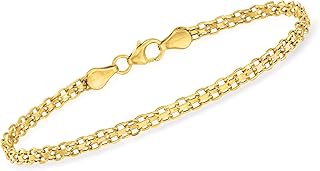 Sponsored Ad - RS Pure by Ross-Simons Italian 14kt Yellow Gold Bismark-Link Bracelet
