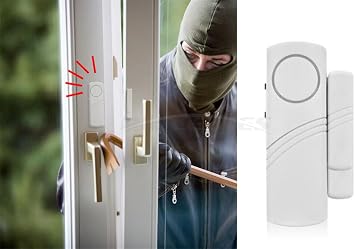 Home Security Alarm System DIY Kit - Magnetic Sensor - Guardian Protector - Window Glass Vibration Security Burglar Alarm for Homes, Cars, Sheds, Caravans, Motorhomes - Price Xes (Set of 10)