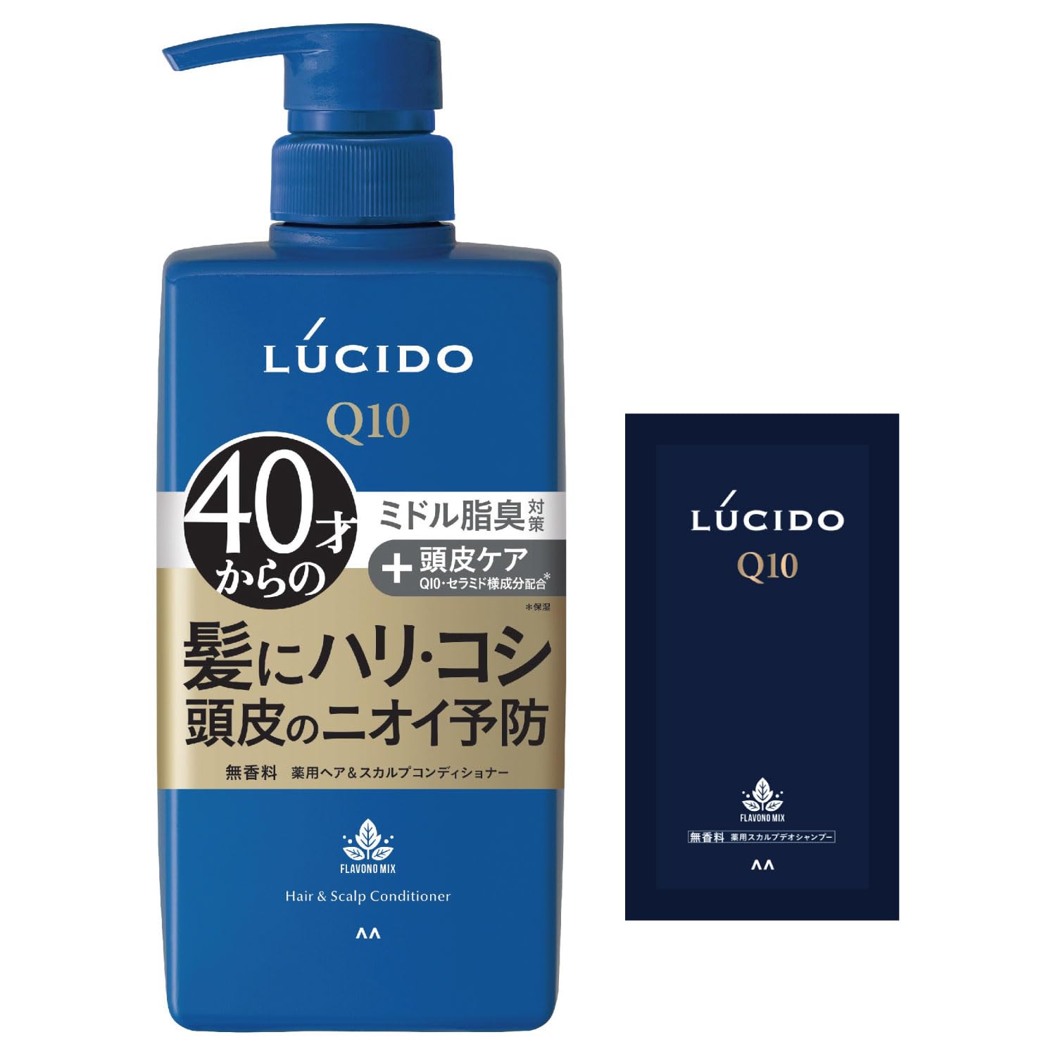 LUCIDO(ルシード) 【医薬部外品】薬用ヘア&スカルプコンディショナー 加齢臭 頭皮 臭い 対策 トリートメント 無香料 450g +サンプル付
